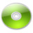 Optical Disk Aqua lime Icon